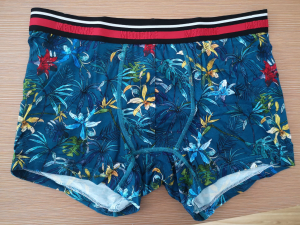 Oddychające bokserki męskie bokserskie z ekologicznym nadrukiem